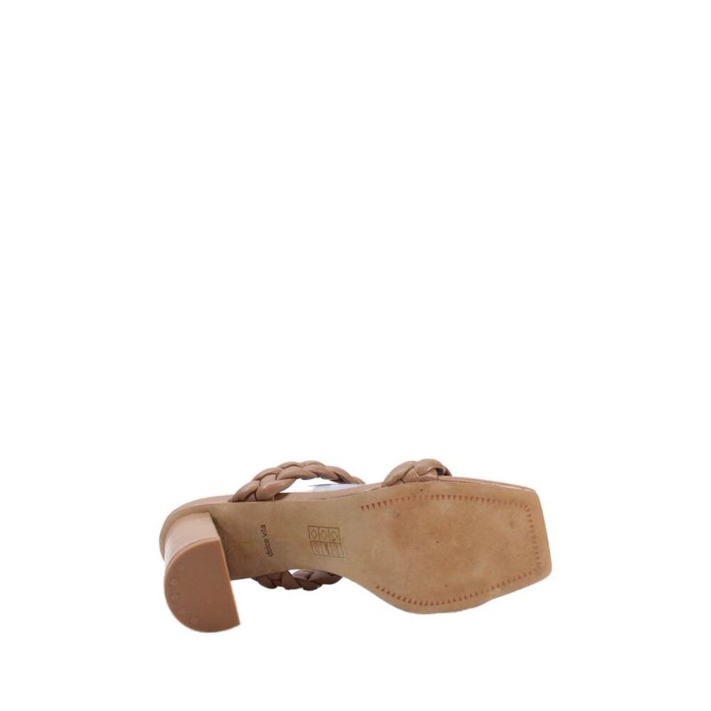 Dolce Vita Womens Braided Straps Slide On Sandal Heels Brown Size 11 - Picture 4 of 6